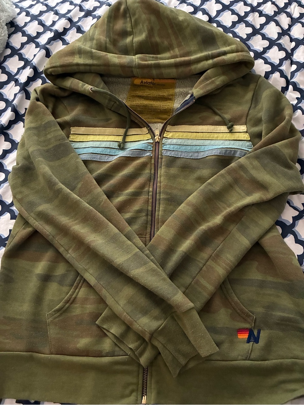 Aviator Nation Camo Zip Up